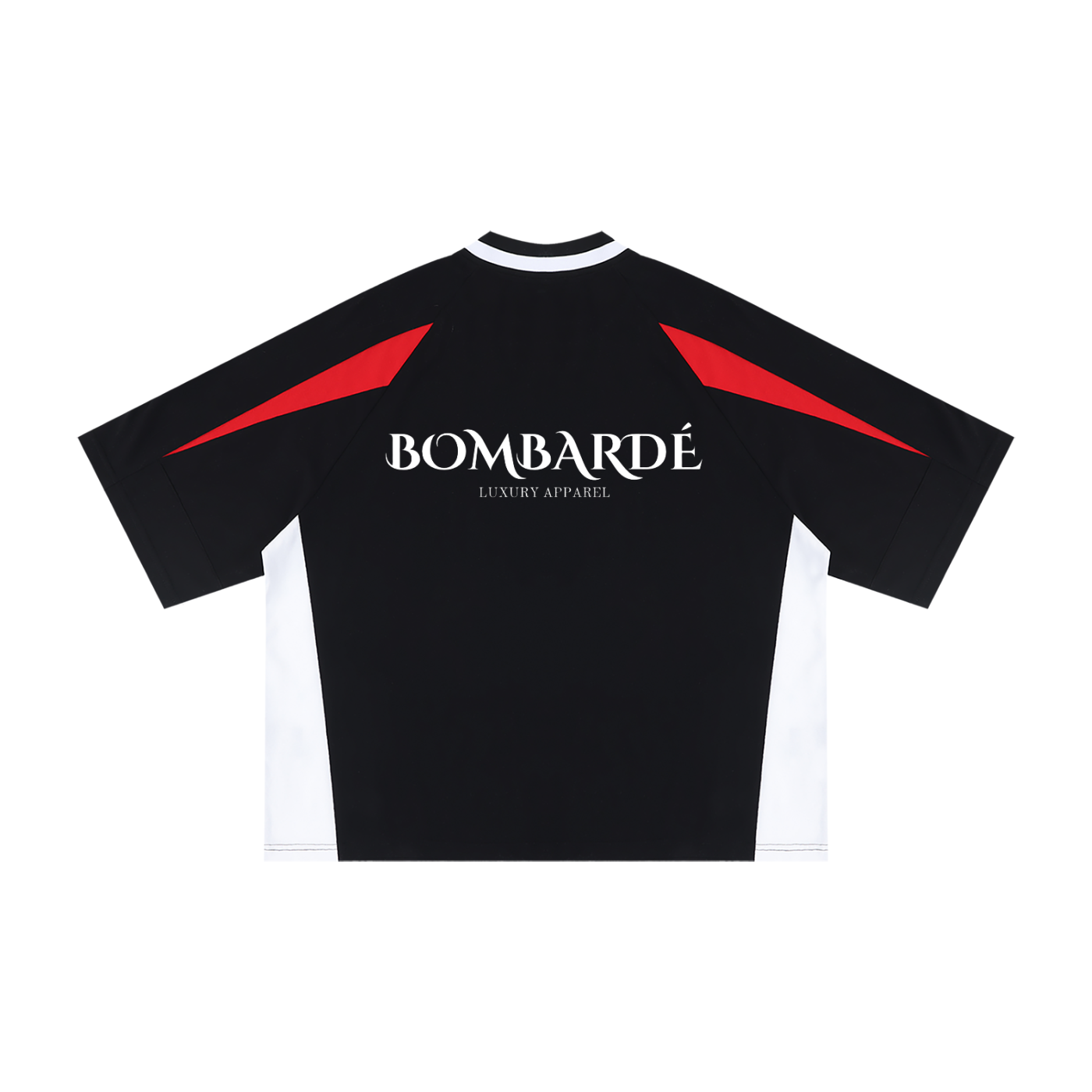 Bombardé Logo Unisex Oversized Color Block V-Neck T-Shirt