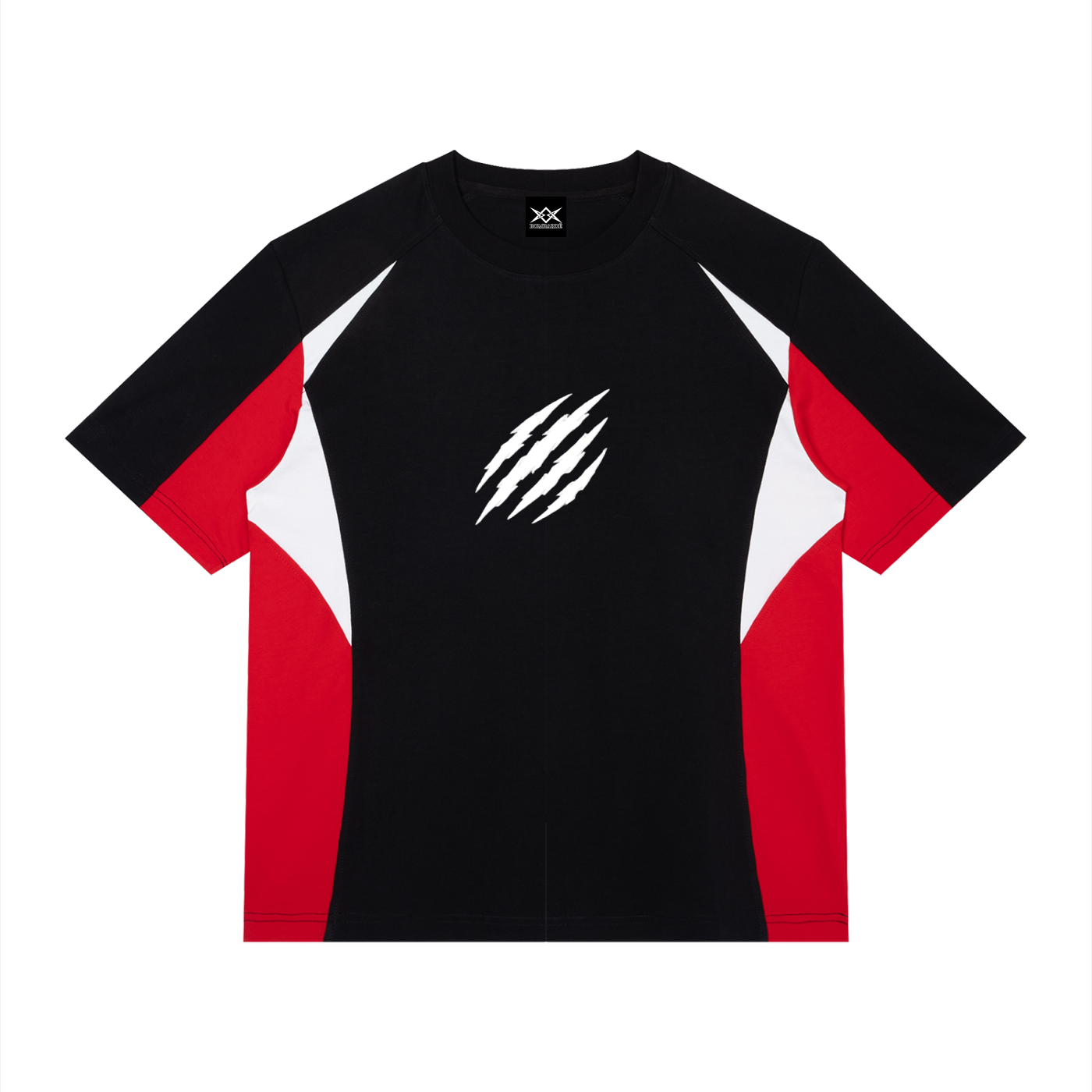 Bombardé Lion Scratch Unisex Color Block Raglan T-Shirt