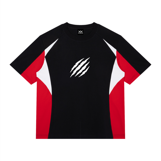 Bombardé Lion Scratch Unisex Color Block Raglan T-Shirt