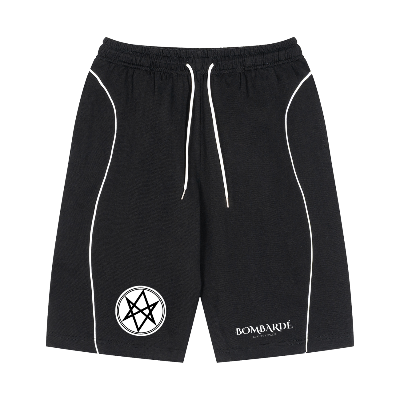 Bombardé Unisex Piping Drawstring Shorts